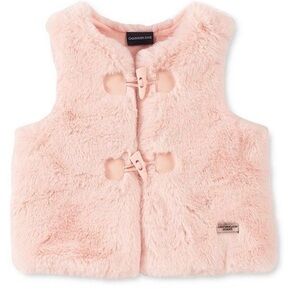 Calvin Klein Jeans Light Pink Faux Fur Baby Vest